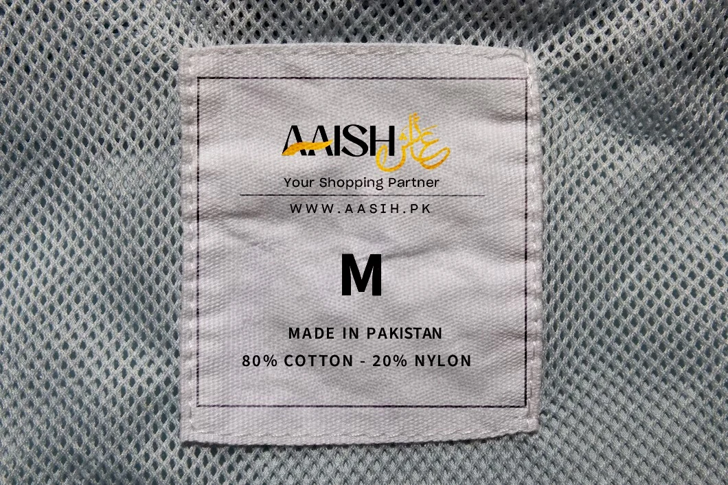 Aaish luxury woven satin neck label and branded apparel hangtag system
