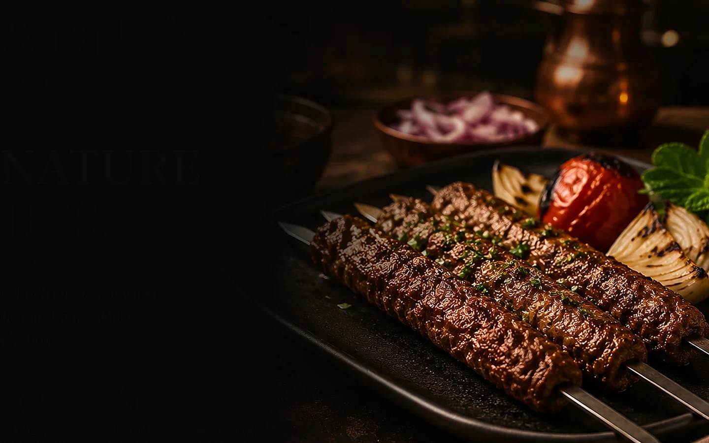 Aladin signature dish presentation