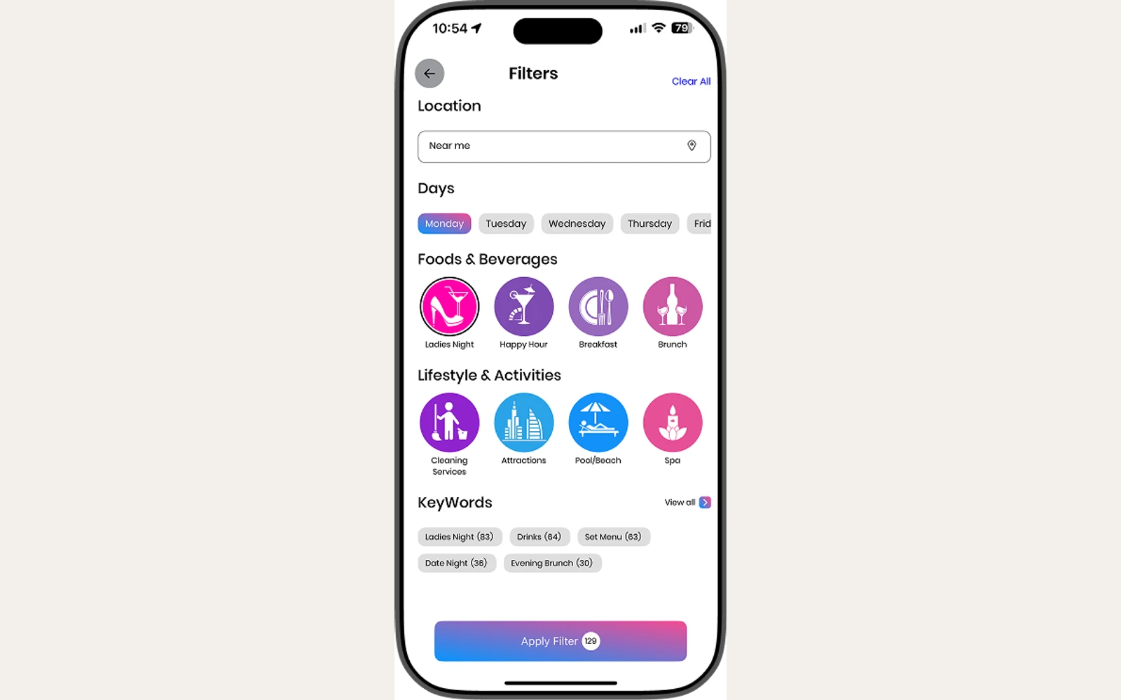 Dubai Daily Deals public search interface shown as product context