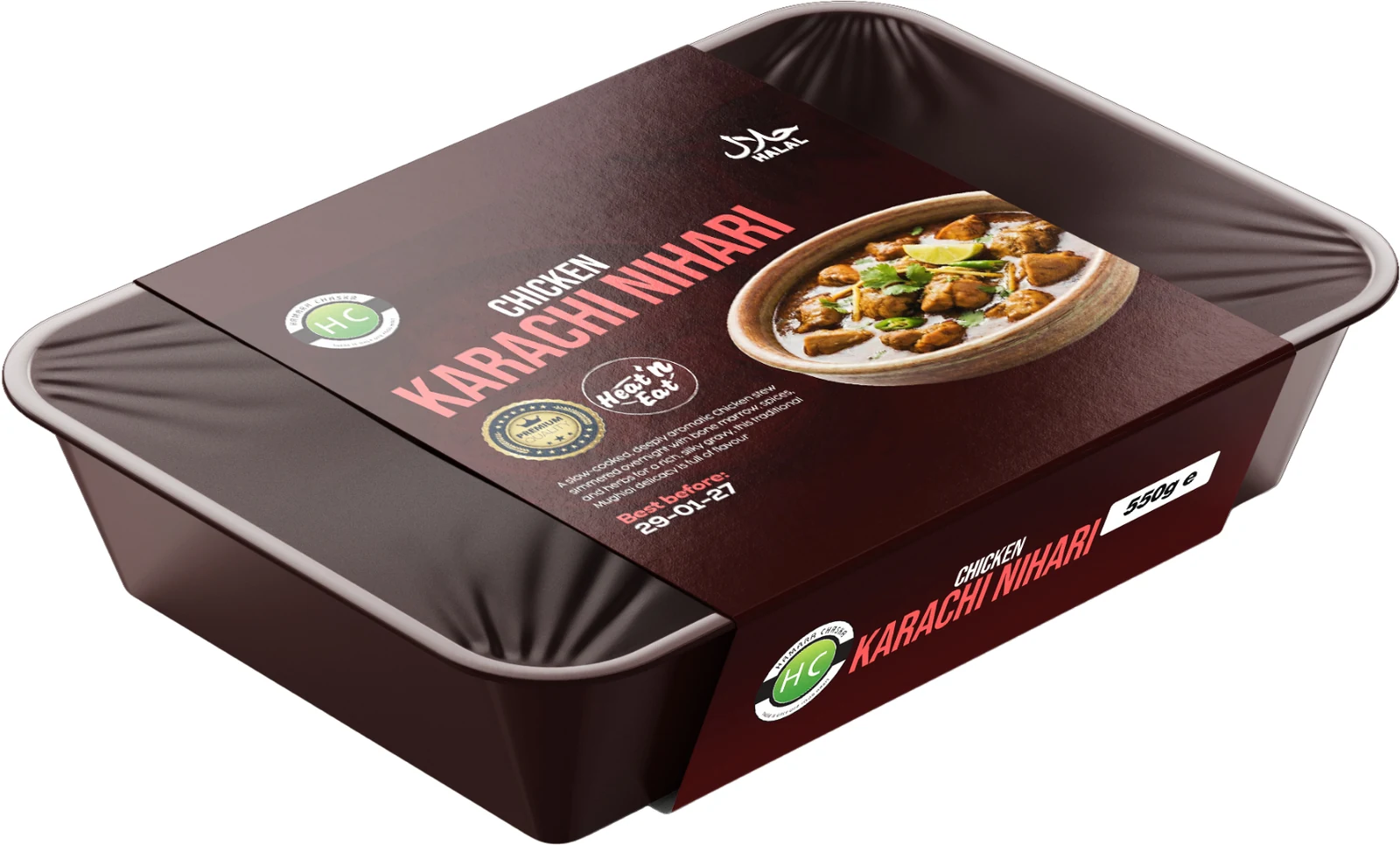 Hamara Chaska Karachi Nihari curry box sleeve packaging