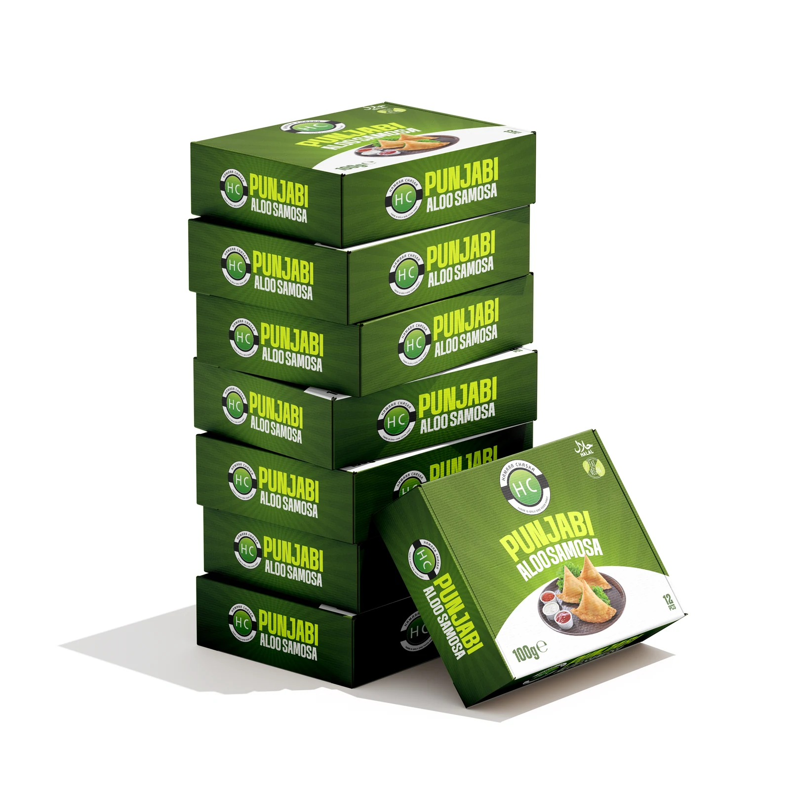 Hamara Chaska Punjabi Aloo Samosa 12-piece retail packaging