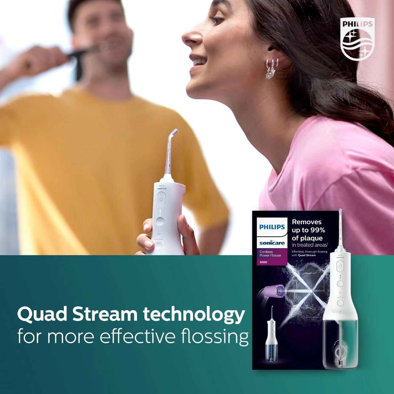 Philips Sonicare lifestyle campaign visual