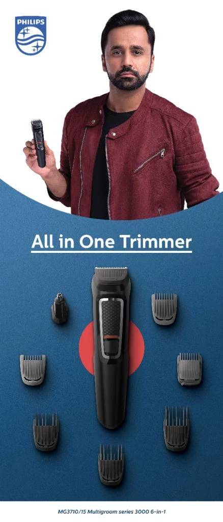 Philips Multigroom series product campaign creative