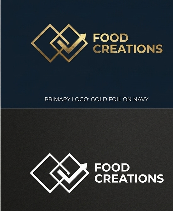 Food Creations commercial identity system